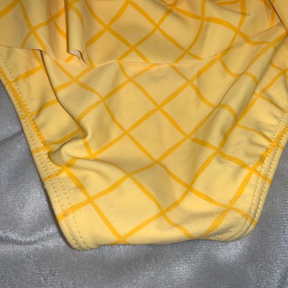 Gymboree Kids Pineapple Ruffle Swimsuit - Yellow and Green splish splash 10 - Picture 5 of 5